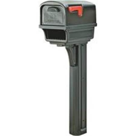 Bbq Innovations Double Wall Mailbox Post Combo - 11.50 x 21.77 x 50 in. - Black BB431472
